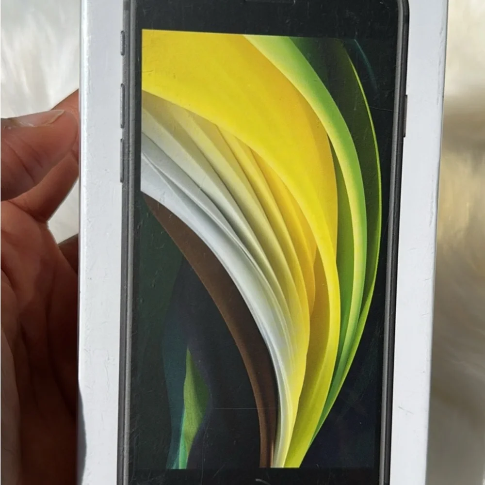Black Smartphone with Abstract Design